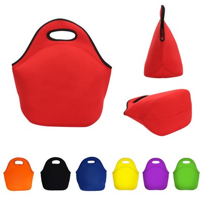 Neoprene Lunch Bag With Zipper Closure