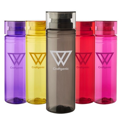 Cylindrical Plastic Water Bottles Single Wall 30 oz.