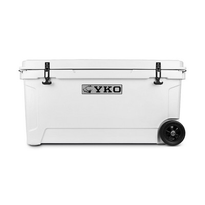 Yukon Outfitters 110Qt Hardside Cooler W/ Wheels White