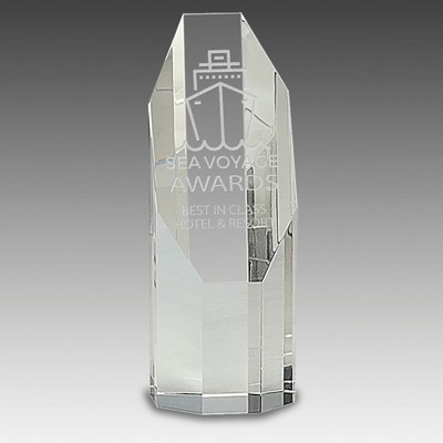 Octagon Slant Top Crystal Tower