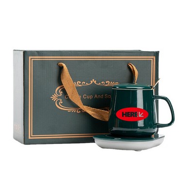 Tempered Glass Coffee Warmer Set