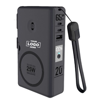 65W Power Bank Fast Charging Travel Essentials Compatible