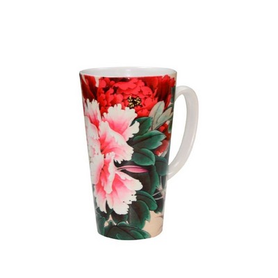 Traditional White Ceramic Mug, 17 Oz.
