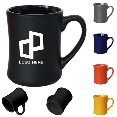 Colorful Curved Ceramic Mug