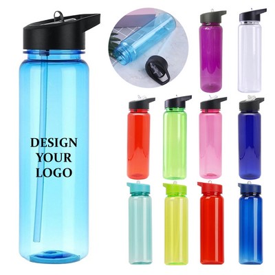 24 Oz Plastic Sports Water Bottle