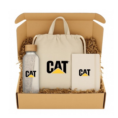 Eco Friendly Corporate Gift Set: Bottle, Bag and Journal