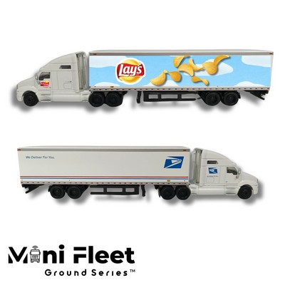 Custom 1:64 Scale All-Diecast Tractor Trailer – Mini Fleet™ Collectible