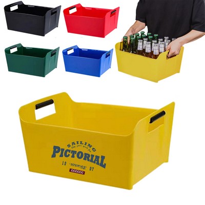 Square Plastic Double Ear Ice Bucket