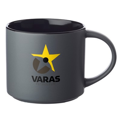 16 oz. Rein Matte Stackable Cermic Mug (Full Color Imprint)