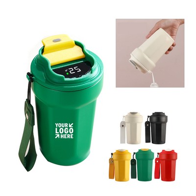 15oz Smart Digital Temperature Display Octagonal Thermos Cup