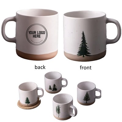 14 oz Christmas Tree Ceramic Coffee Cup