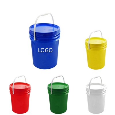 Leakproof 5-Gallon Plastic Bucket with Lid & Handle