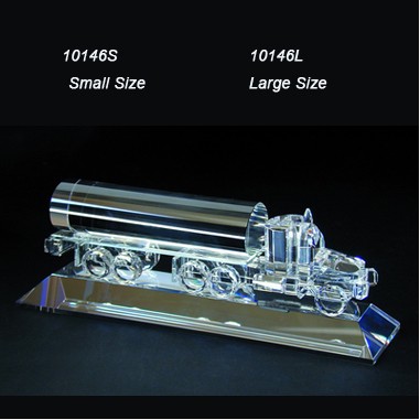 Large Crystal Oil Truck w/ Base