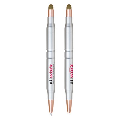 Fiber Cloth Stylus & Twist Action Ballpoint Pen