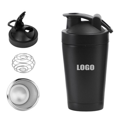 16.9 Oz. High Grade Stainless Steel Shaker Bottle with Double Wall Insulation