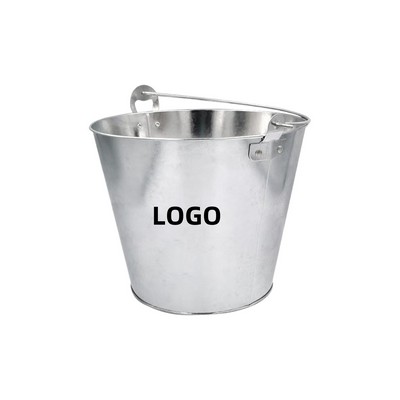 Galvanized Metal Ice Bucket