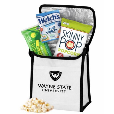 Branded Snack Cooler Gift Bag with Assorted Snacks
