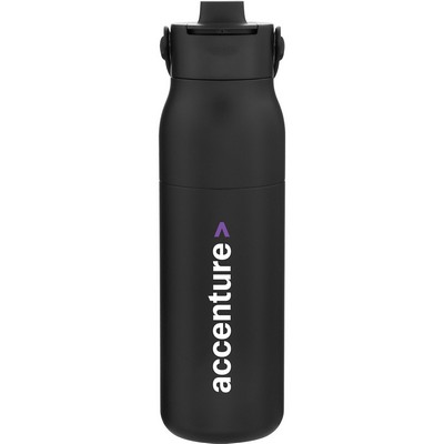 34 oz Larq Purevis2 Water Bottle (Obsidian Black)