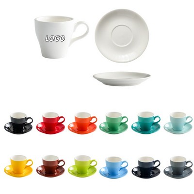 6 oz Espresso Cup And Saucer Set