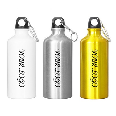 20 Oz Aluminum Outdoor Sport Bottle With Carabiner