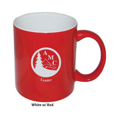 11 Oz. Two Tone Coffee Mug w/White Interior