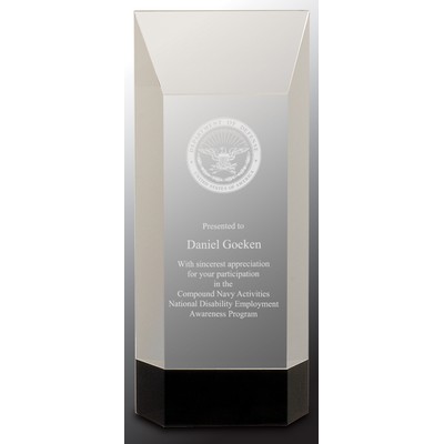 Self-Standing Crystal Rectangle Award