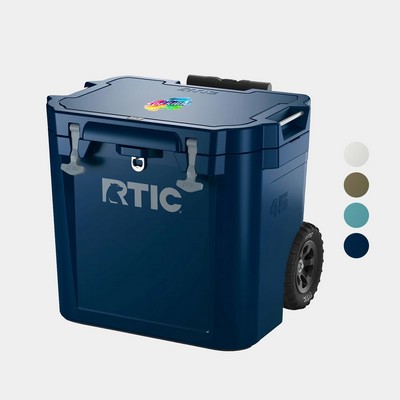 45 QT RTIC® Insulated Ultra-Tough Wheeled Cooler Ice Chest (23"x20.75")