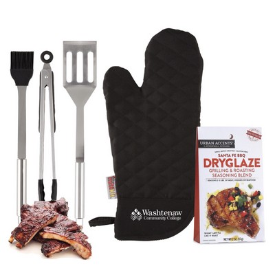 Grilling Kit w/Branded Mitt- Low Minimum