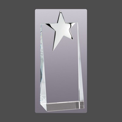 Silver Star Crystal Tower (2¾"x7")