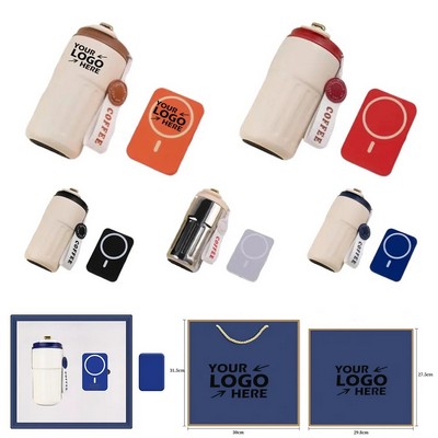 Custom Coffee Mug & Power Bank Gift Set