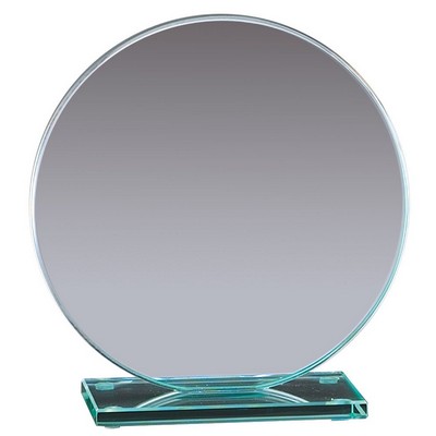 Large Jade Glass Circle Award