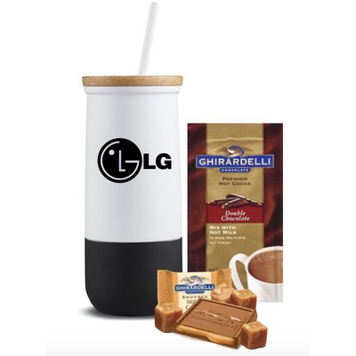 Stainless Tumbler w/Cocoa & Chocolate