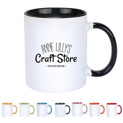 12 Oz Enamel Coated Ceramic Campfire Mug
