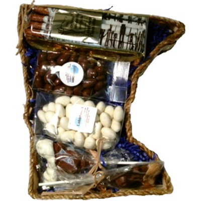 Large Minnesota State Shaped Wooden Gift Basket