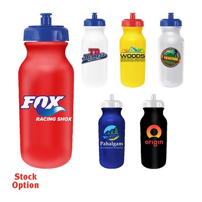 20 Oz. Value Cycle Bottle w/Push 'n Pull Cap (Full Color Digital)