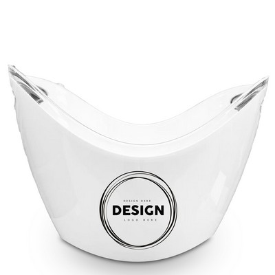 8L Plastic Ice Bucket with Ice Tongs