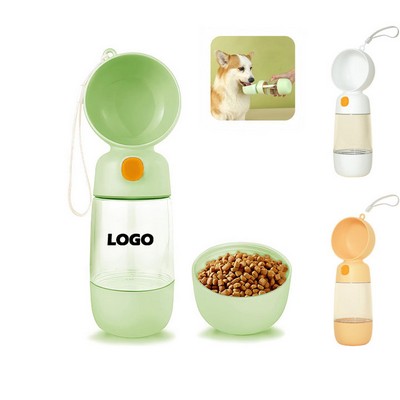Dog Water Bottle With Food Container