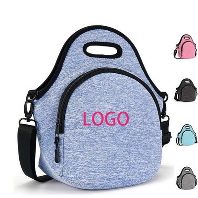 Neoprene Lunch Bag With Adjustable Shoulder Strap