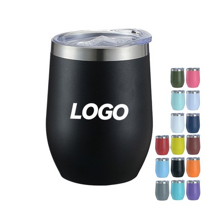 12oz Insulated Stainless Steel Wine Tumbler