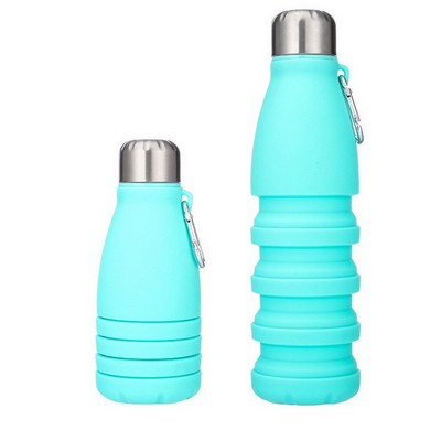Sports Silicone Portable Foldable Water Bottle 550ML