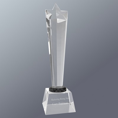 Rising Star with Clear Base, Large (11-3/4"H)