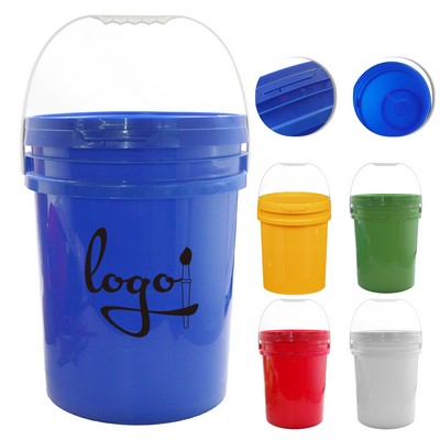 5 Gallon Heavy-Duty Plastic Bucket with Handle
