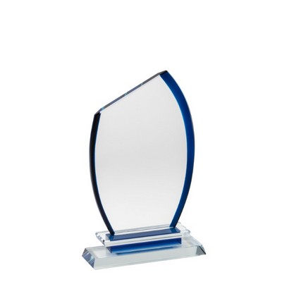 Blue Sail Crystal Award, 8.25"H