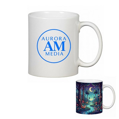 Full Color 11 oz Value White Coffee Mug
