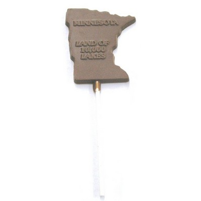 Chocolate State Of Minnesota Land Of 10,000 Lakes On A Stick