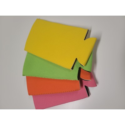 12 Oz. Yellow Slim Seltzer Can Cooler