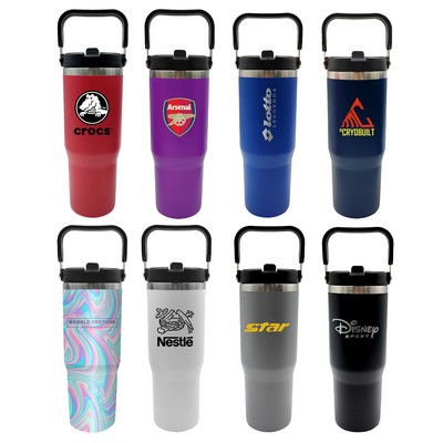 30 Oz. Vacuum Travel Mug w/Carrier