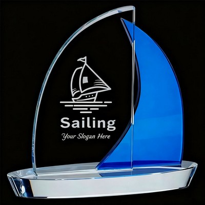 Crystal Regatta Sailboat Crystal Awrad