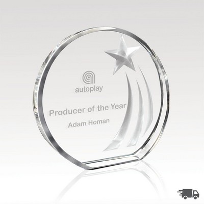 Crystal Award 4.25" Azure
