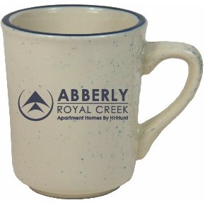 Danube Mug with Blue Speckles and RIm